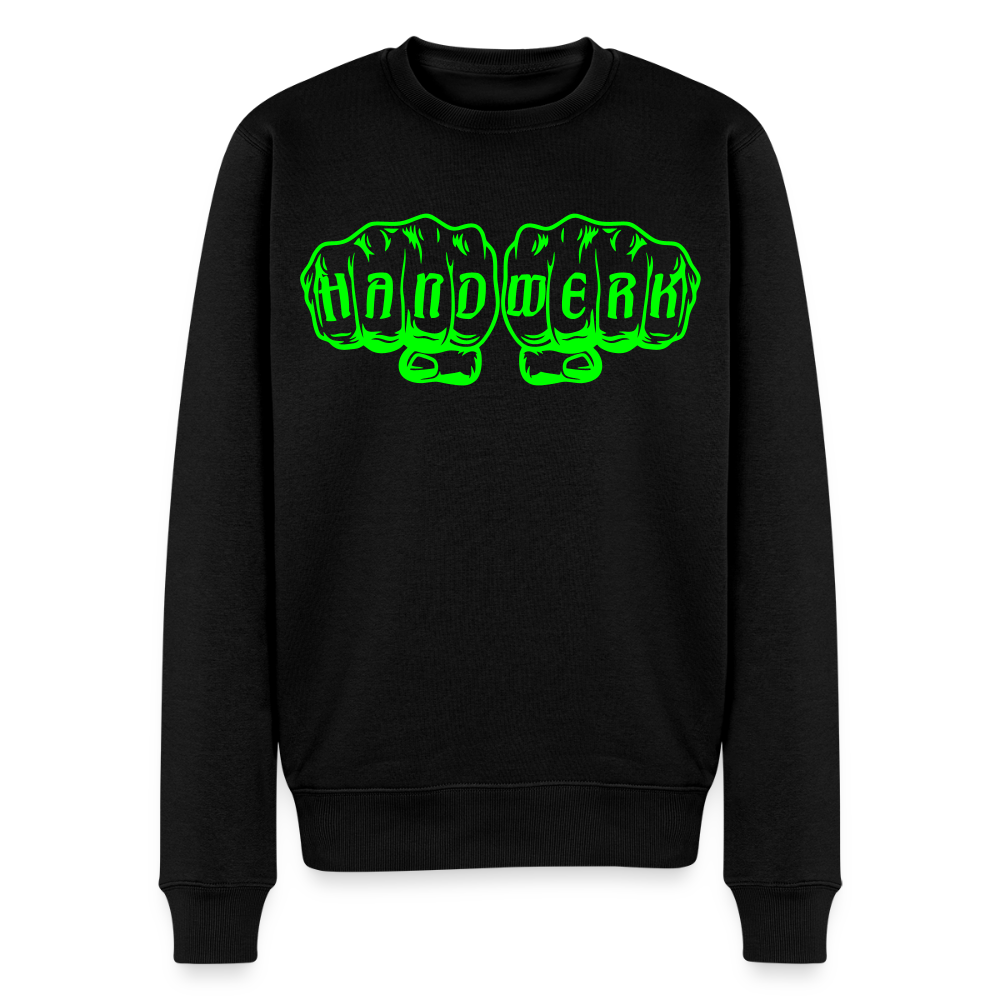 Unisex Premium Pullover "Schweisser" neongrün Schwarz Männer Premium Pullover