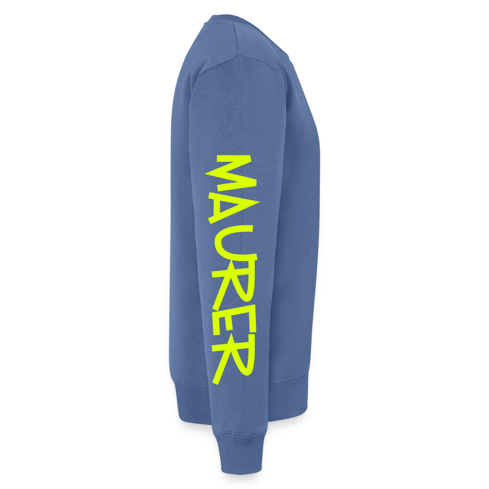 Unisex Premium Pullover "Maurer" neongelb Männer Premium Pullover