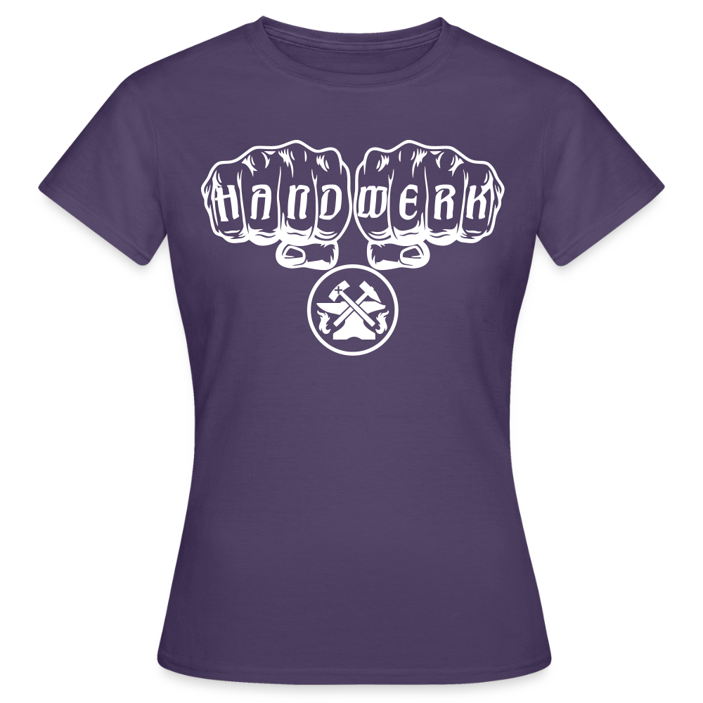 Frauen T-Shirt "Metallbauer" Dunkellila Frauen T-Shirt