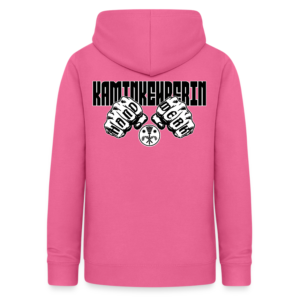 Frauen Hoodie "Kaminkehrerin" (beidseitig beruckt) Pink Frauen Hoodie