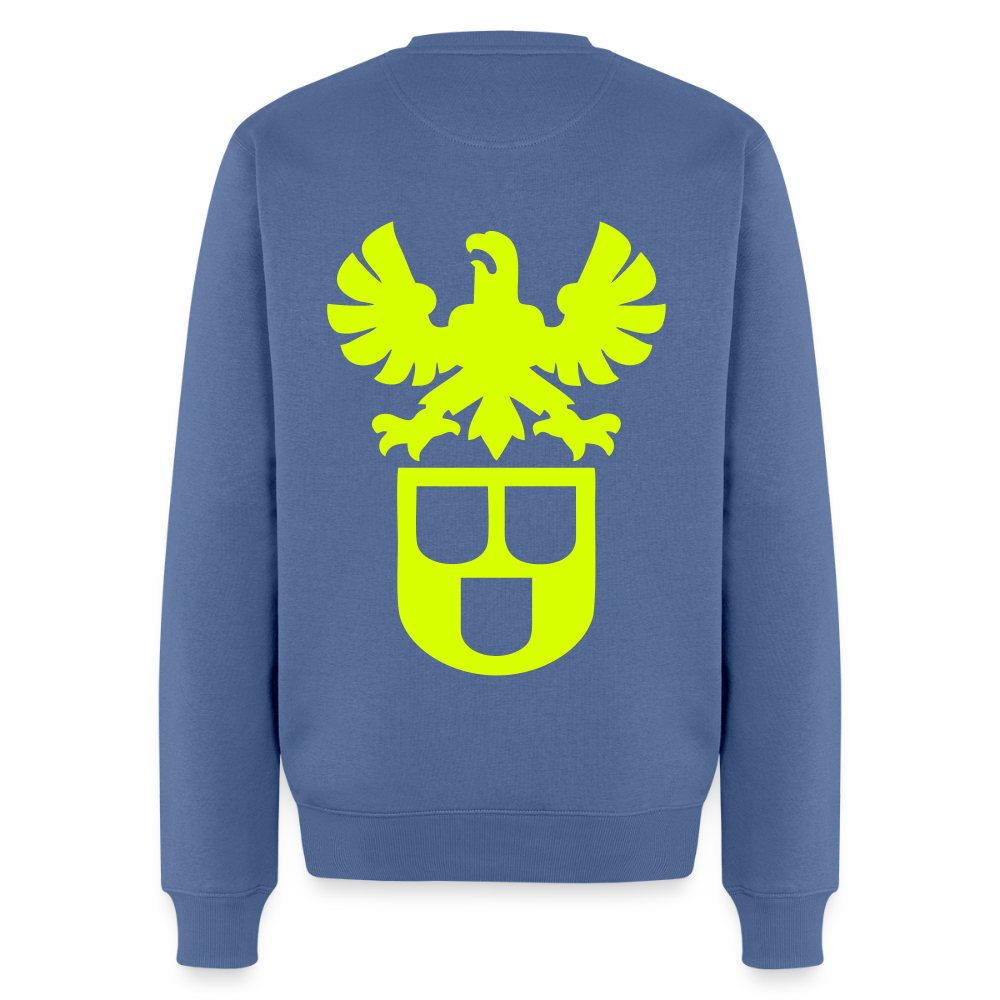 Unisex Premium Pullover "Lackierer" neongelb Taubenblau Männer Premium Pullover
