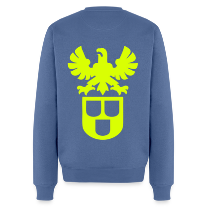 Unisex Premium Pullover "Lackierer" neongelb Taubenblau Männer Premium Pullover