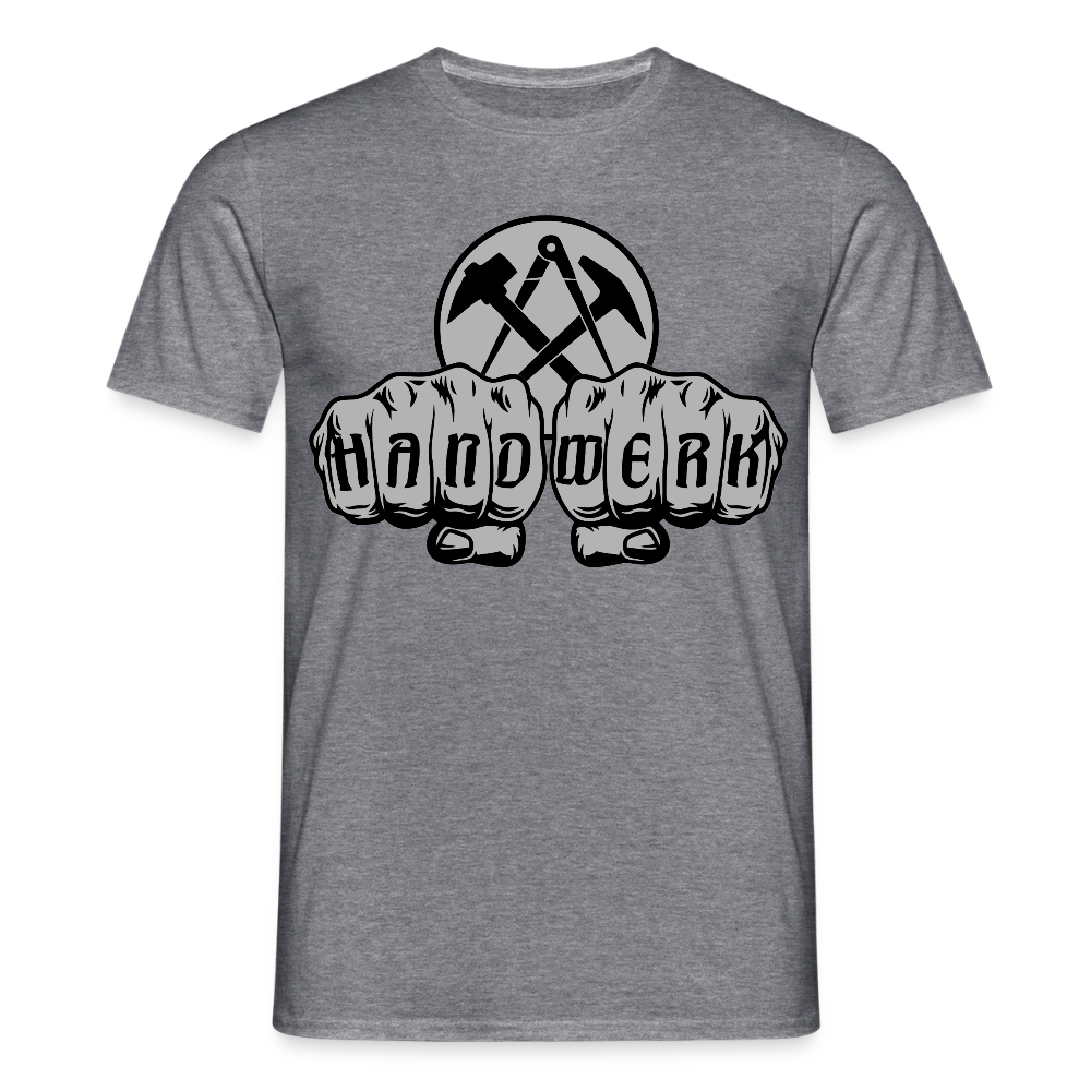 Unisex T-Shirt "Dachdecker" Graphit meliert Männer T-Shirt