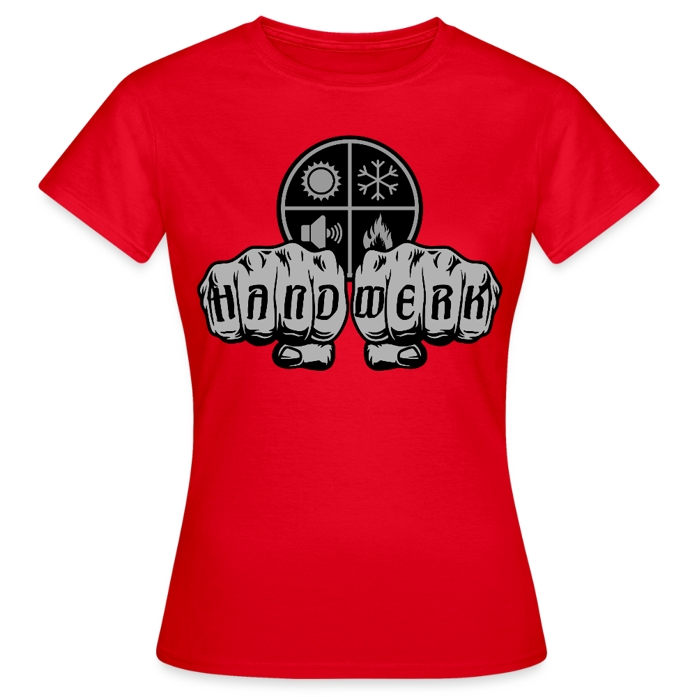 Frauen T-Shirt "Isolierer" Rot Frauen T-Shirt