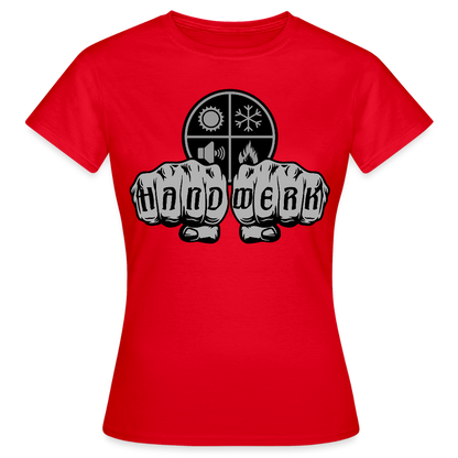 Frauen T-Shirt "Isolierer" Rot Frauen T-Shirt