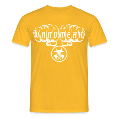 Unisex T-Shirt "Metzger" Gelb Männer T-Shirt