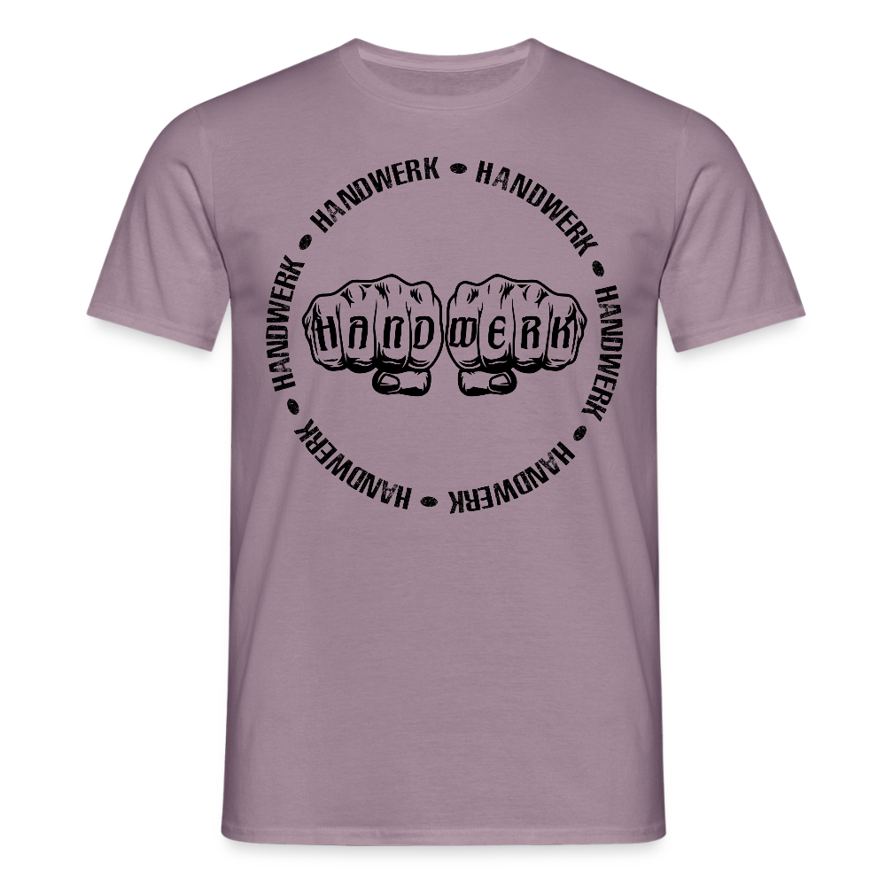Unisex T-Shirt "Handwerk-Handwerk" Lilagrau Männer T-Shirt