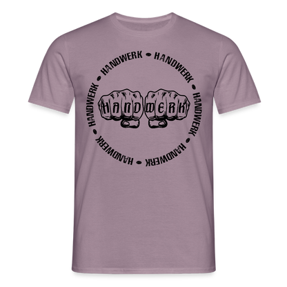 Unisex T-Shirt "Handwerk-Handwerk" Lilagrau Männer T-Shirt