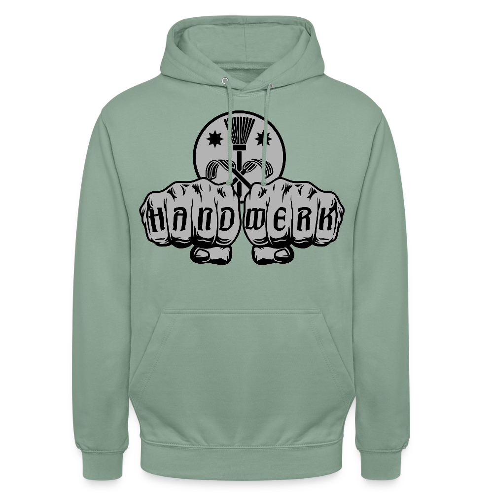 Unisex Hoodie "Schornsteinfeger" Graugrün Unisex Hoodie