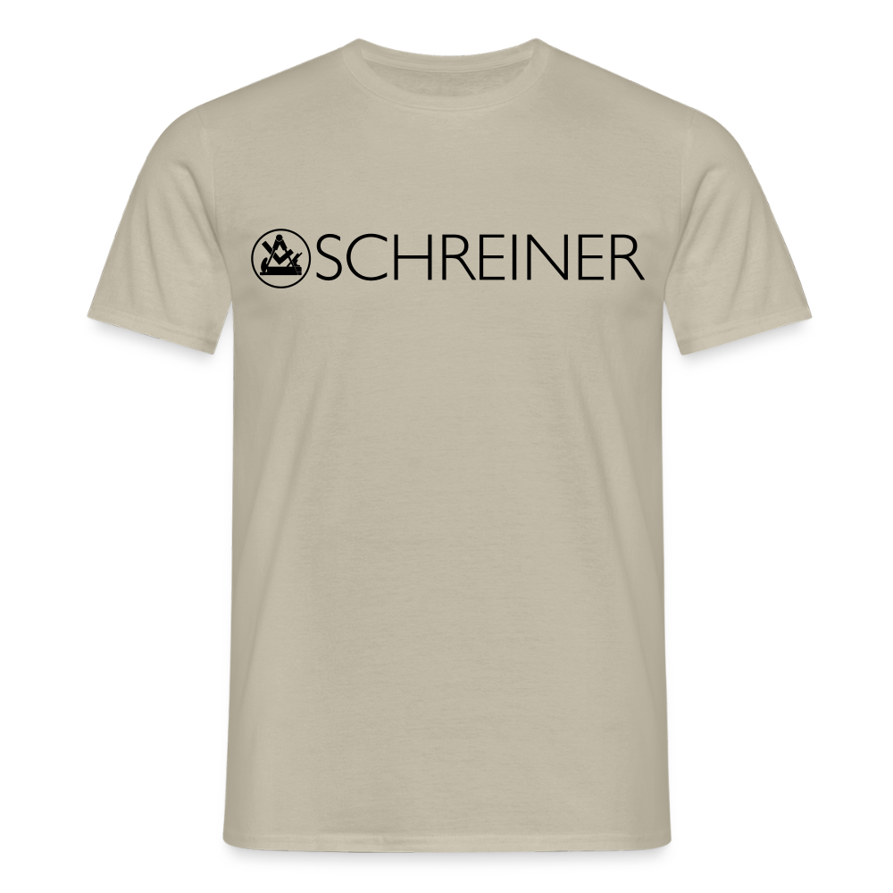 Unisex T-Shirt "Schreiner" Sandbeige Männer T-Shirt