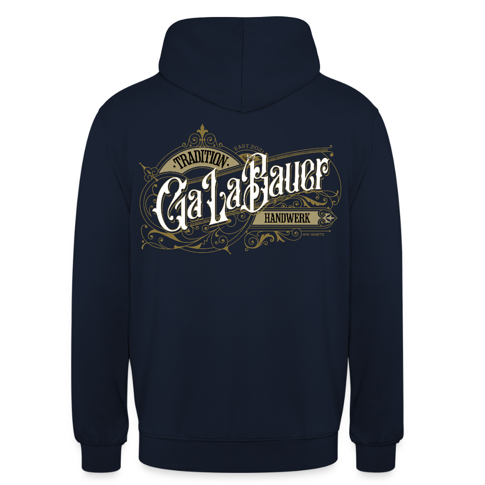 Unisex Hoodie "GaLaBauer" Nostalgie Handwerk Navy Unisex Hoodie