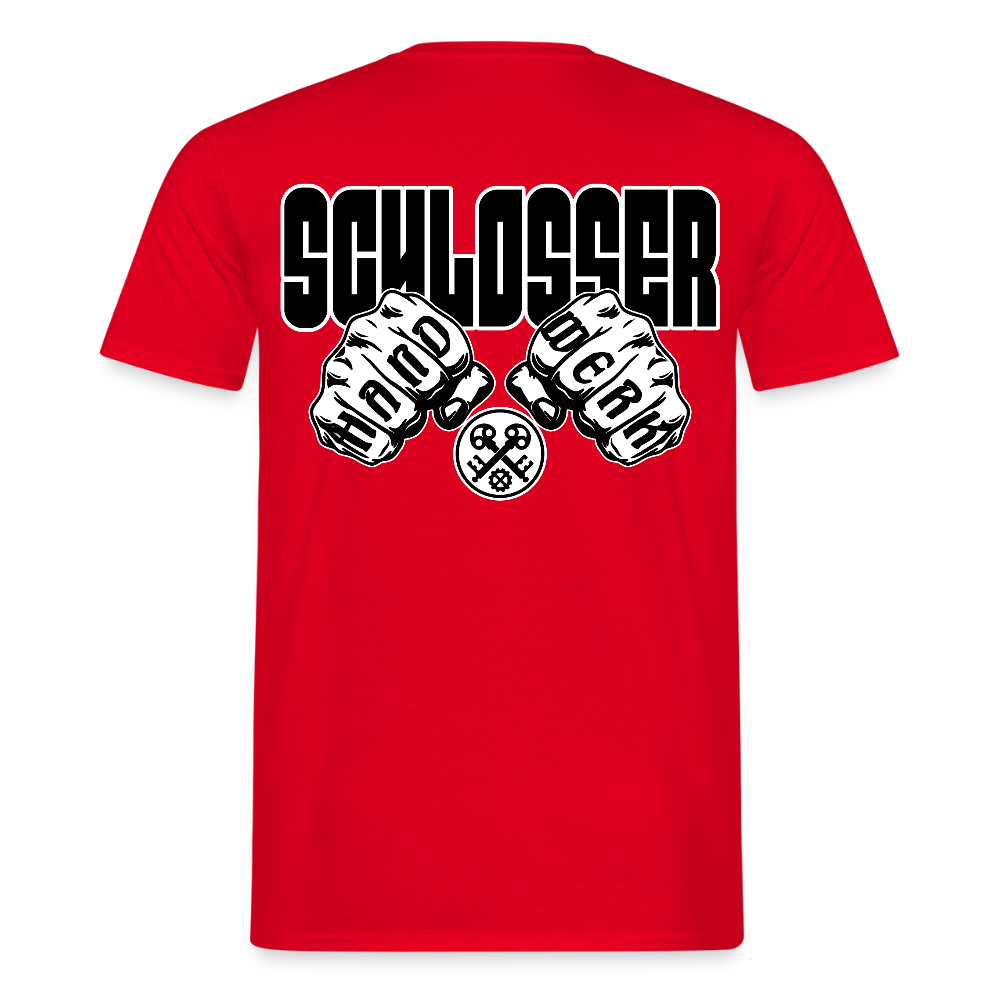 Unisex T-Shirt "Schlosser" Rot Männer T-Shirt