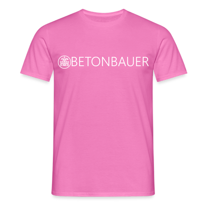 Unisex T-Shirt "Betonbauer" Pink Männer T-Shirt