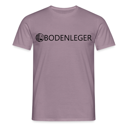 Unisex T-Shirt "Bodenleger" Lilagrau Männer T-Shirt
