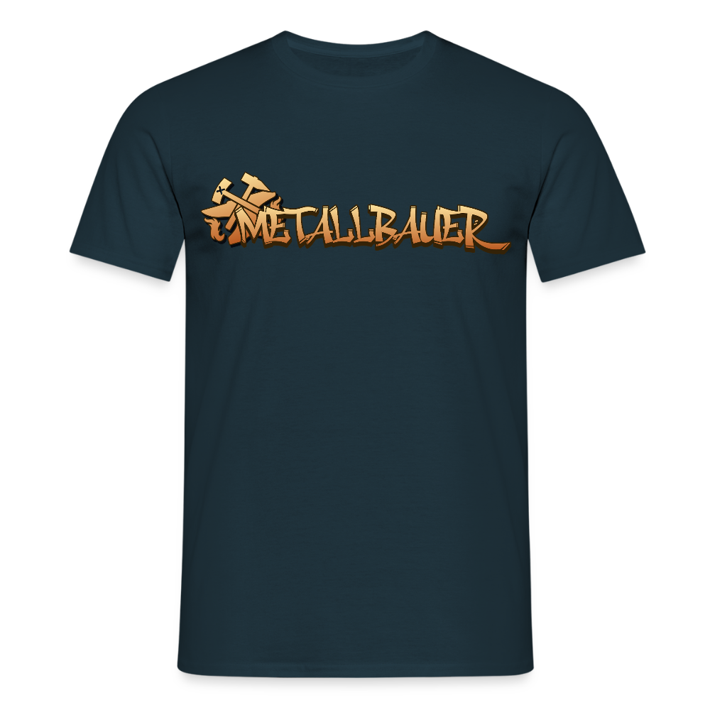 Unisex T-Shirt "Metallbauer" Navy Männer T-Shirt