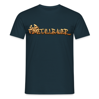 Unisex T-Shirt "Metallbauer" Navy Männer T-Shirt