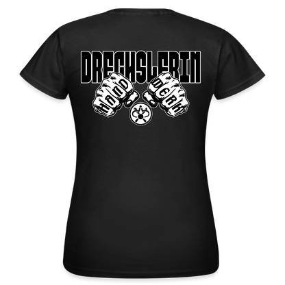 Frauen T-Shirt "Drechsler" (beidseitig bedruckt) - Schwarz