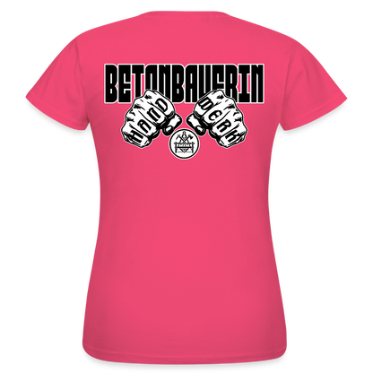 Frauen T-Shirt "Betonbauerin" (beidseitig bedruckt) - Azalea