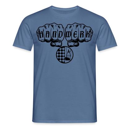 Unisex T-Shirt "Bodenleger" Taubenblau Männer T-Shirt