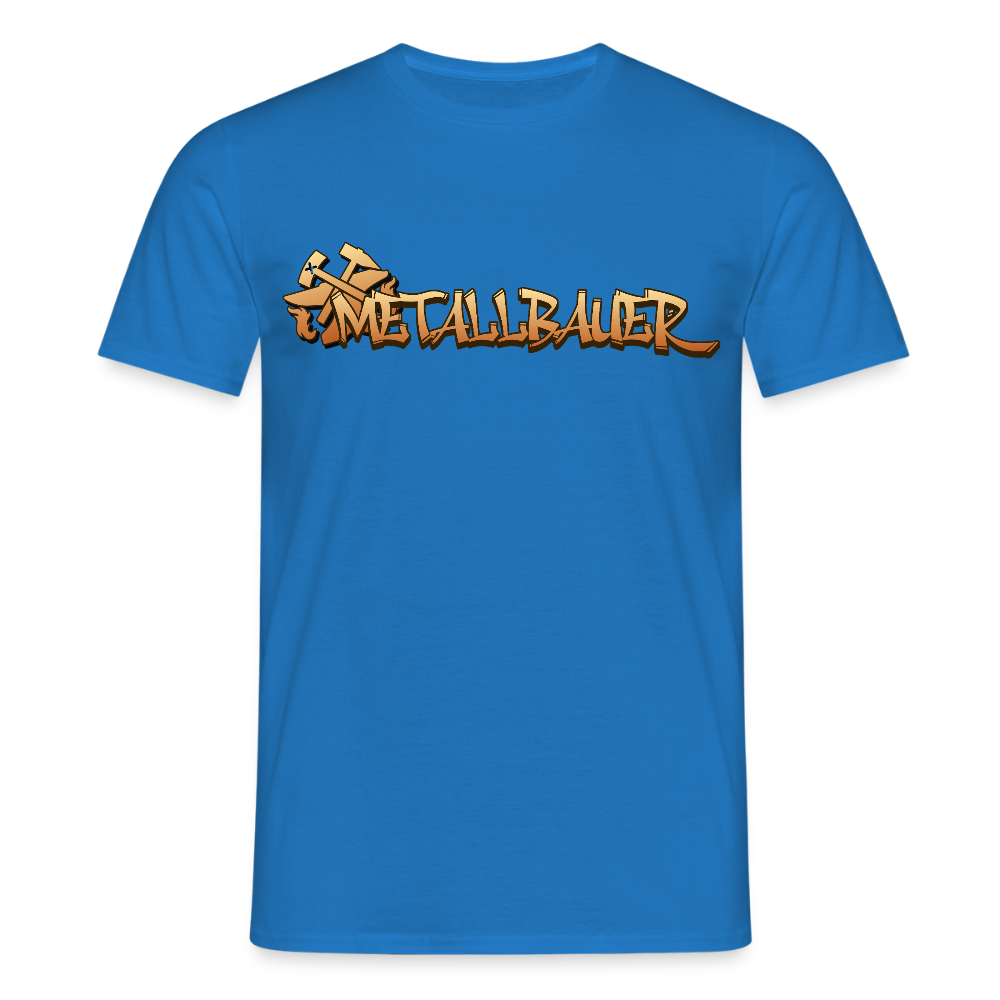 Unisex T-Shirt "Metallbauer" Royalblau Männer T-Shirt