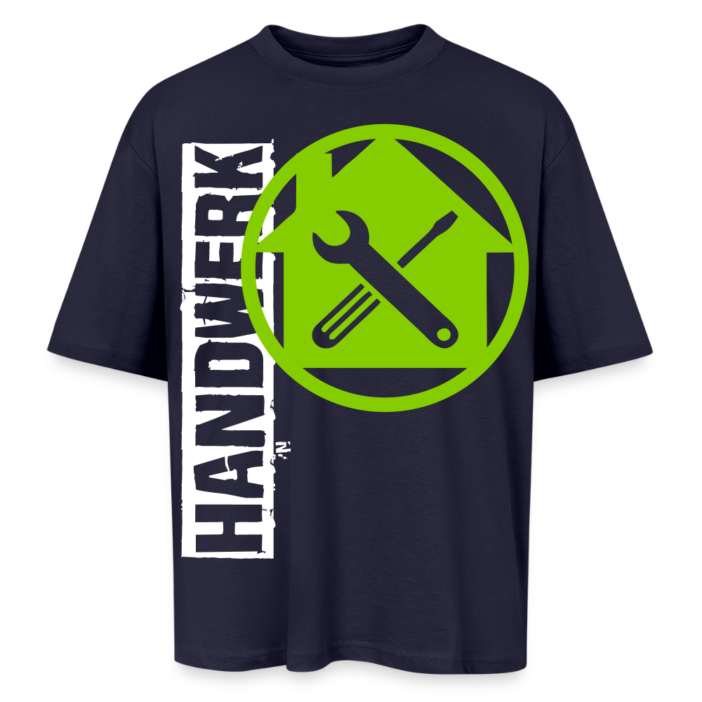 Oversized Unisex T-Shirt "Hausmeister" Navy Oversized Unisex T-Shirt
