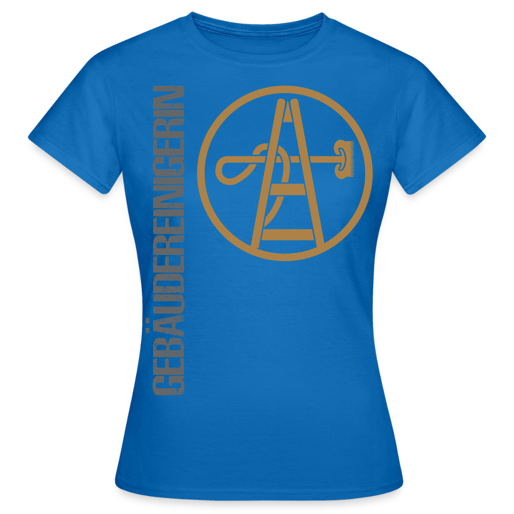 Frauen T-Shirt "Gebäudereinigerin" - Royalblau