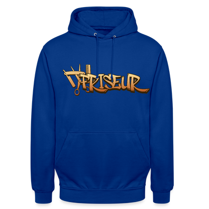 Unisex Hoodie "Friseur" Royalblau Unisex Hoodie