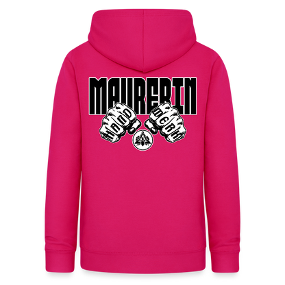 Frauen Hoodie "Maurerin" (beidseitig beruckt) dunkles Pink Frauen Hoodie
