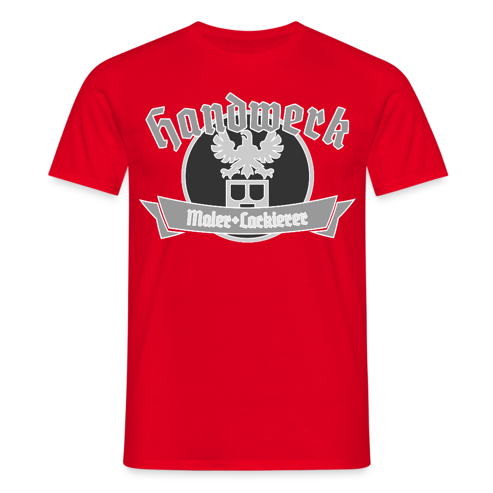 Unisex T-Shirt "Maler/Lackierer" Rot Männer T-Shirt