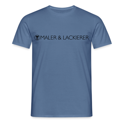 Unisex T-Shirt "Maler+Lackierer" Taubenblau Männer T-Shirt