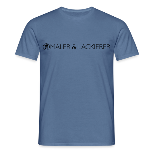 Unisex T-Shirt "Maler+Lackierer" Taubenblau Männer T-Shirt
