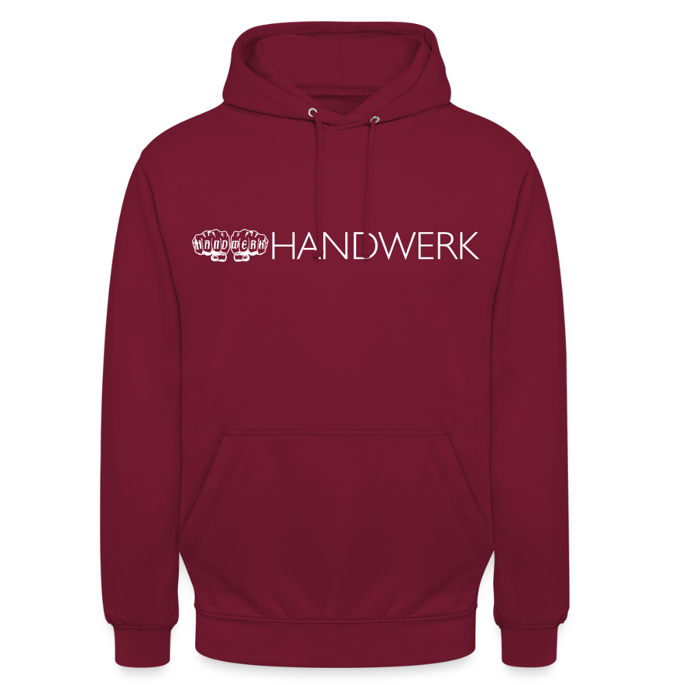 Unisex Hoodie "Handwerk" Bordeaux Unisex Hoodie