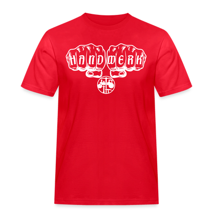 Männer Workwear T-Shirt "Strassenbauer" Rot Männer Workwear T-Shirt