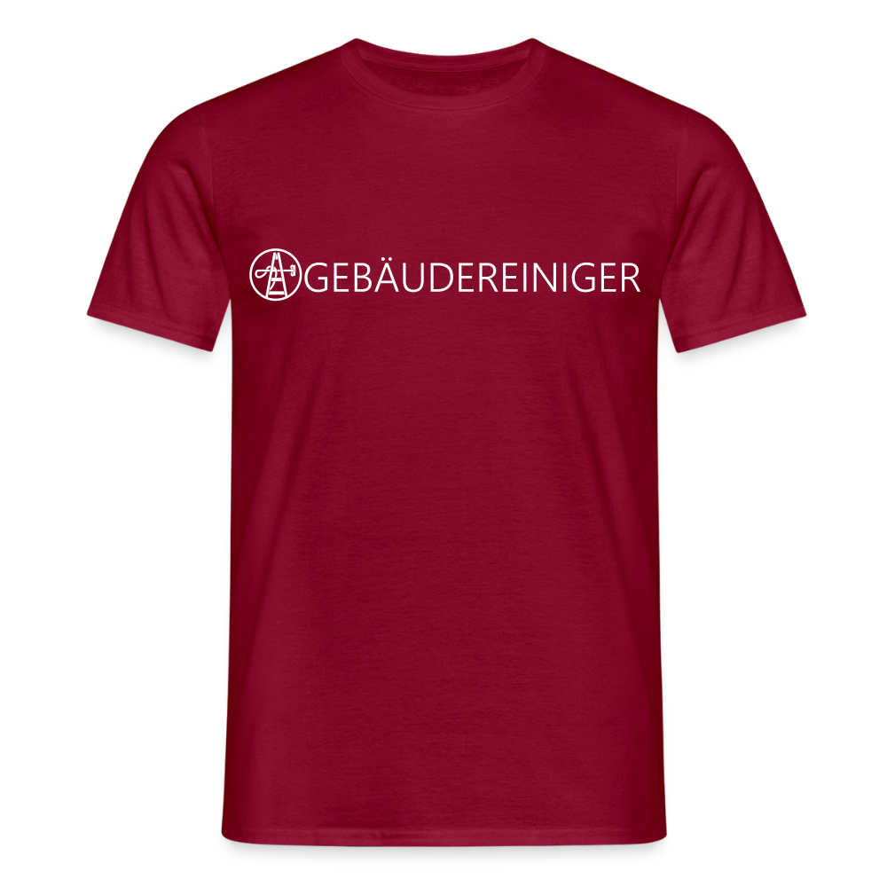 Unisex T-Shirt "Gebäudereiniger" Ziegelrot Männer T-Shirt