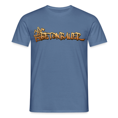 Unisex T-Shirt "Betonbauer" Taubenblau Männer T-Shirt