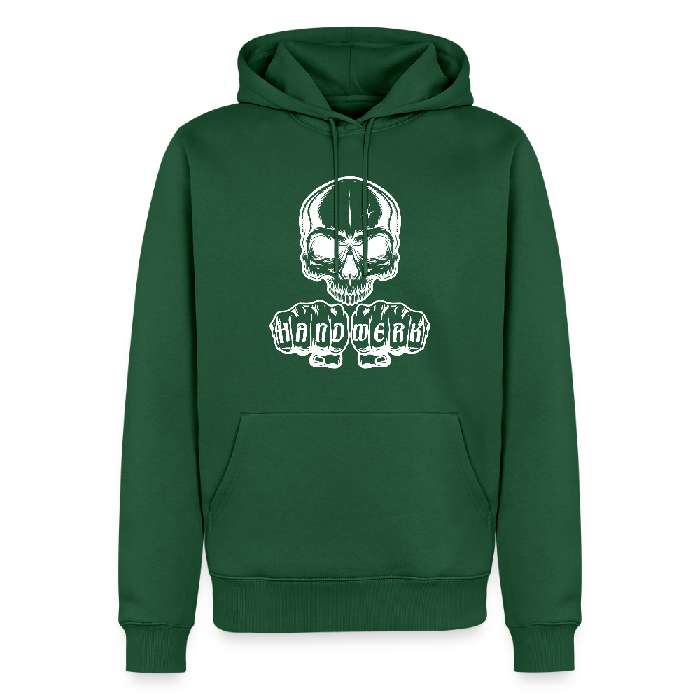 Männer Premium Hoodie "Skull-Handwerk" Flaschengrün Männer Premium Hoodie