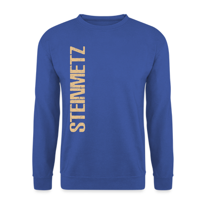 Unisex Pullover "Steinmetz" Royalblau Unisex Pullover