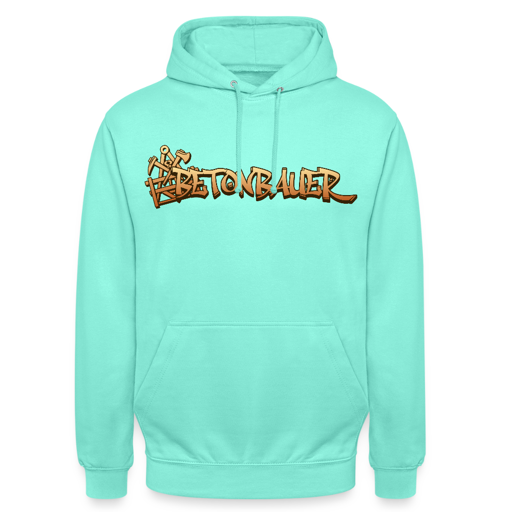 Unisex Hoodie "Betonbauer" Mint Unisex Hoodie