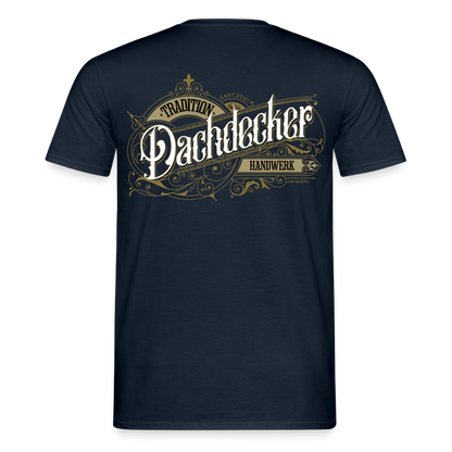 Unisex Dachdecker T-Shirt von Spreadconnect mit nostalgischem Druck, bequemes Männer T-Shirt aus weichem Stoff.
