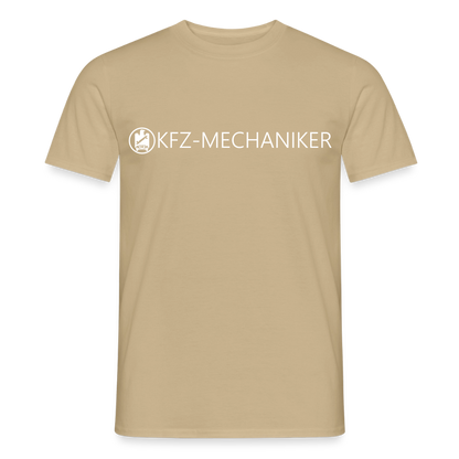 Unisex T-Shirt "KFZ-Mechaniker"-Lite Sandbeige Männer T-Shirt {{ color }}