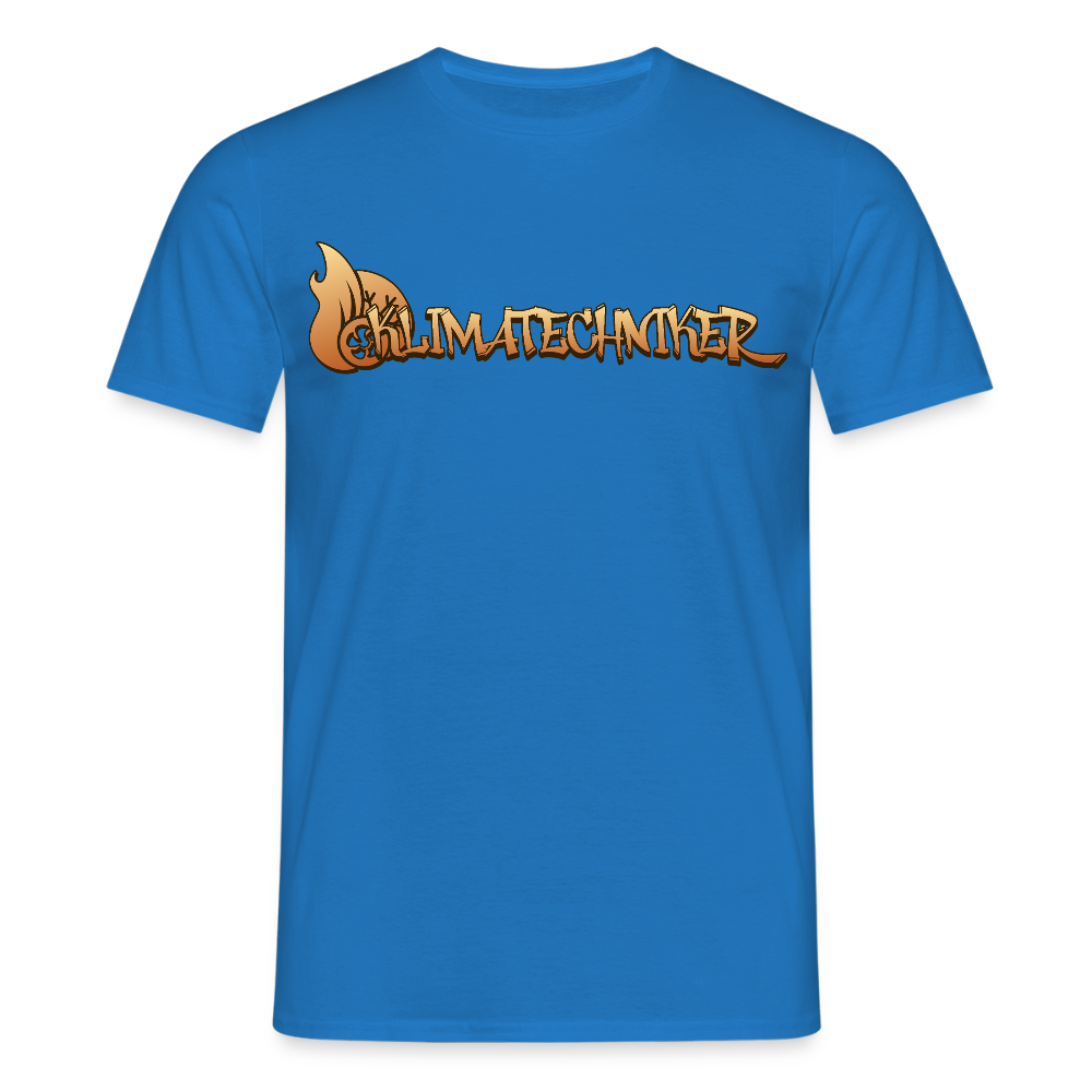 Unisex T-Shirt "Klimatechniker" Royalblau Männer T-Shirt