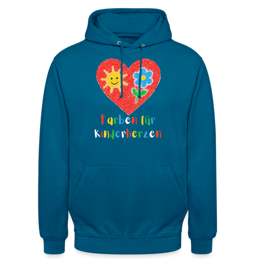 Unisex Hoodie "Kinderherzen" - Tiefseeblau 