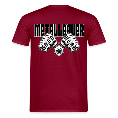 Unisex T-Shirt "Metallbauer" Ziegelrot Männer T-Shirt