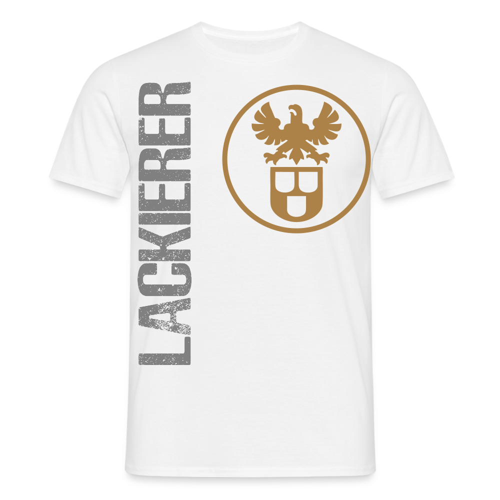 Unisex T-Shirt "Lackierer" Weiß Männer T-Shirt