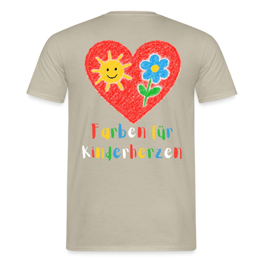 Unisex T-Shirt "Farben für Kinderherzen" (beidseitig bedruckt) Männer T-Shirt