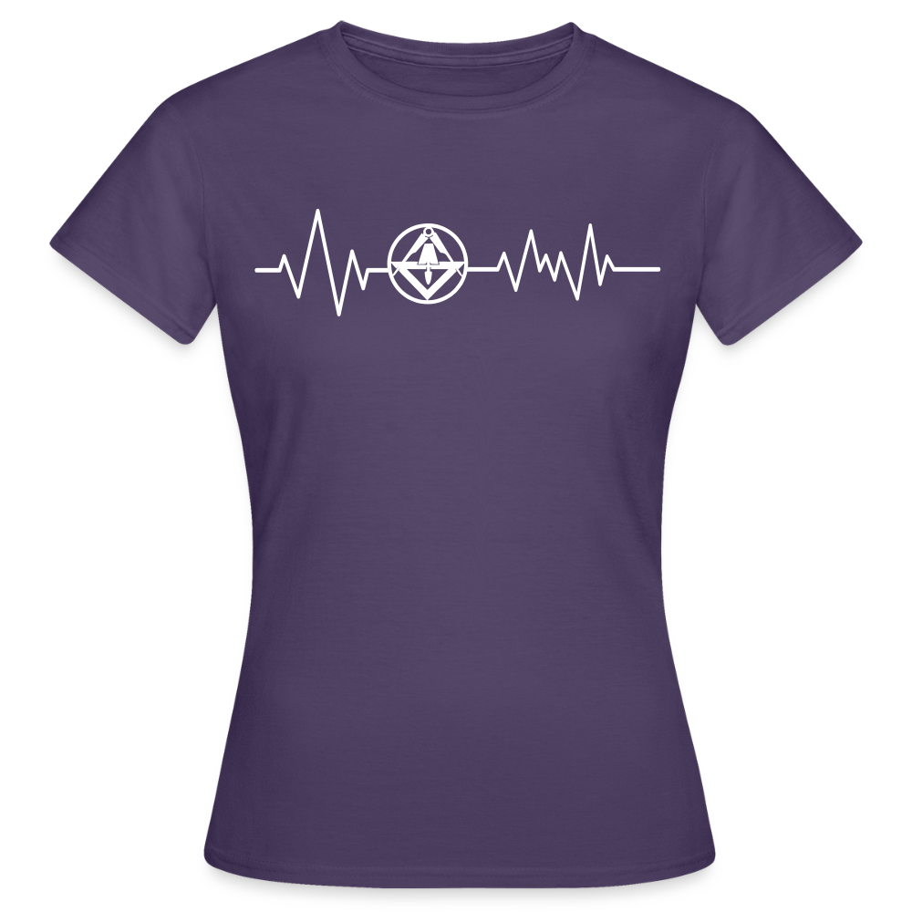 Frauen T-Shirt "Stuckateur" Dunkellila Frauen T-Shirt