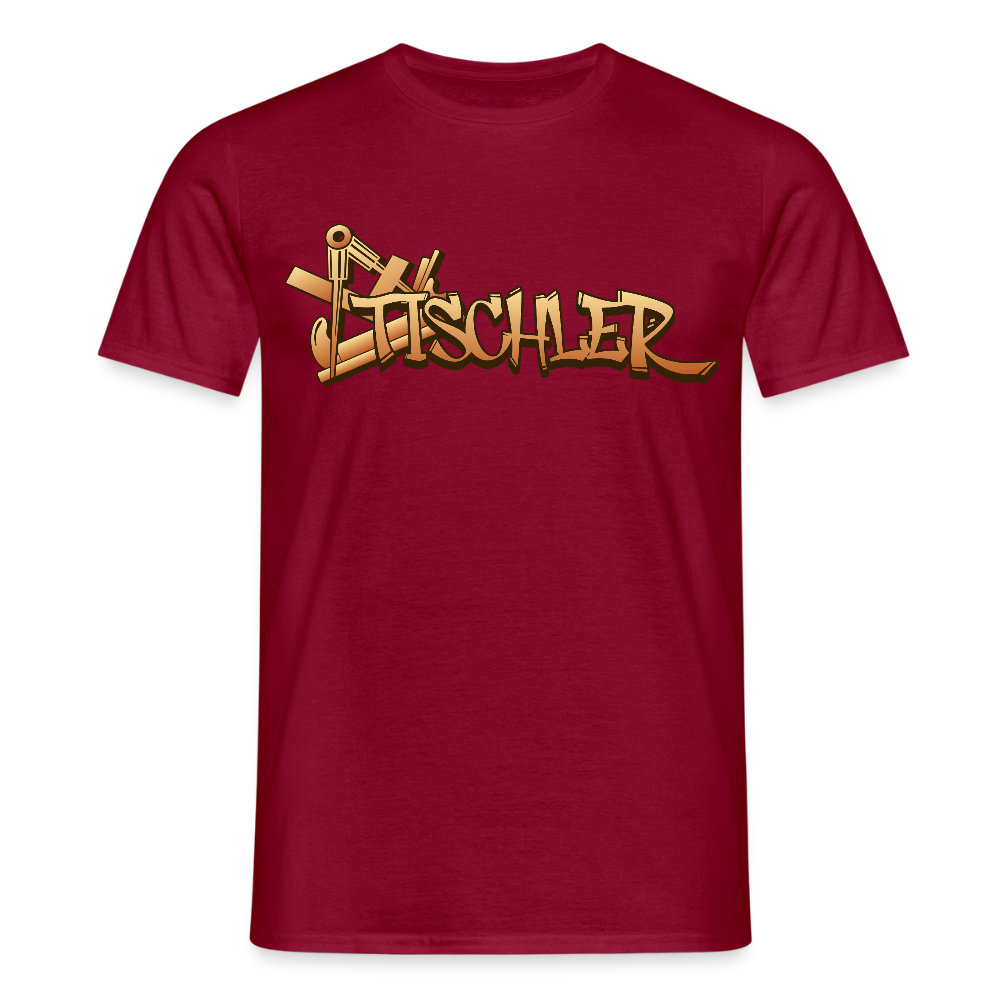 Unisex T-Shirt "Tischler" Ziegelrot Männer T-Shirt