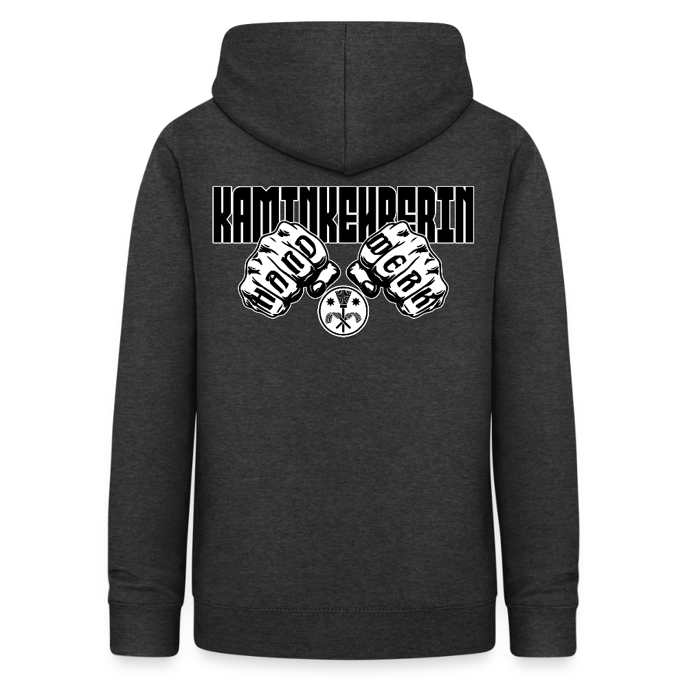 Frauen Hoodie "Kaminkehrerin" (beidseitig beruckt) Anthrazit Frauen Hoodie