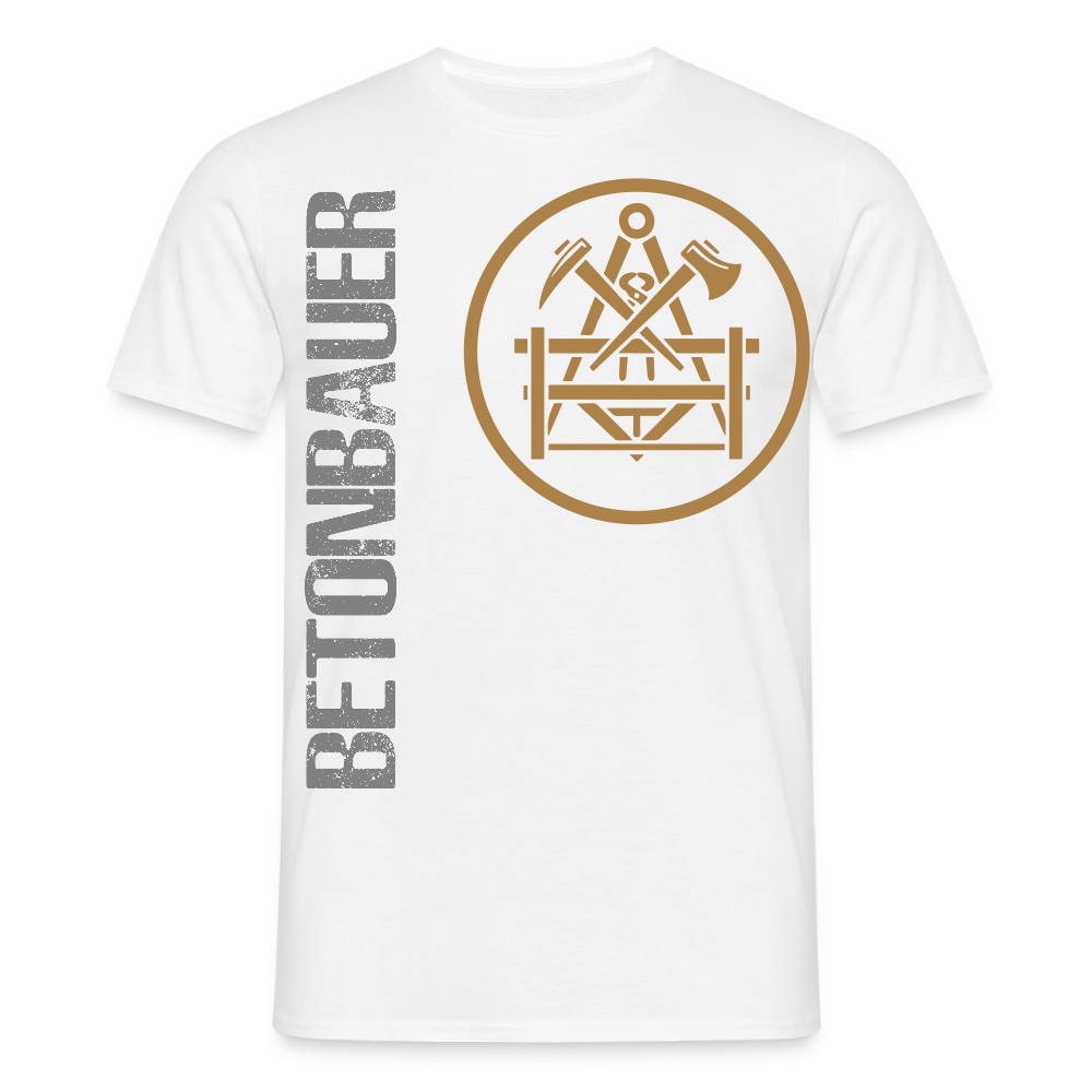 Unisex T-Shirt "Betonbauer" Weiß Männer T-Shirt