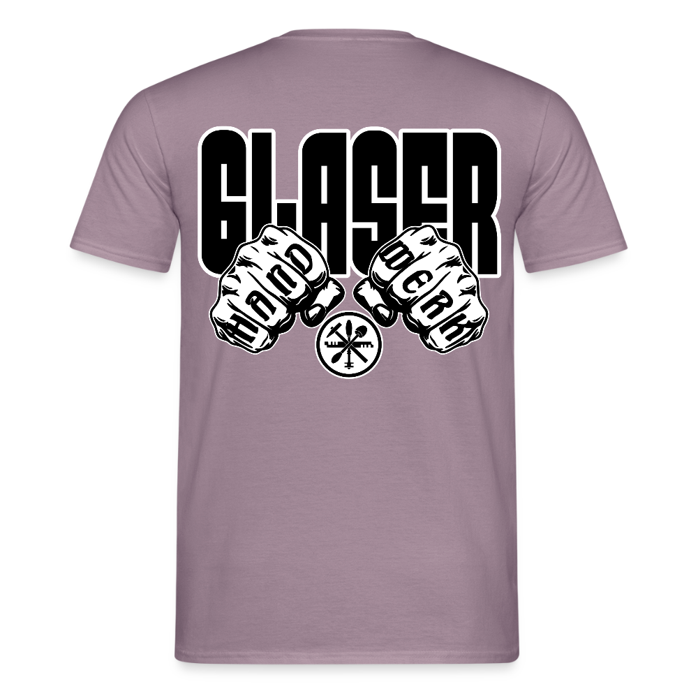 Unisex T-Shirt "Glaser" Lilagrau Männer T-Shirt